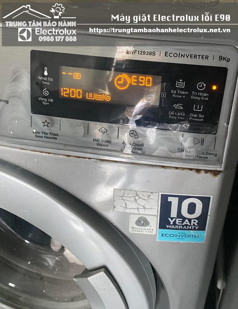 Sửa máy giặt Electrolux lỗi E90